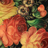 Поднос с росписью "Букет роз на черном" 47*37 см, арт. А-3.12