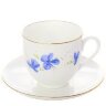 Кофейная чашка с блюдцем "Голубые цветы" Ландыш ИФЗ