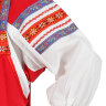 Русский народный костюм "Дуняша" для девочки хлопковый красный сарафан и блузка 7-12 лет