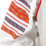 Русский народный костюм "Забава" льняной бежевый сарафан и блузка XL-XXXL
